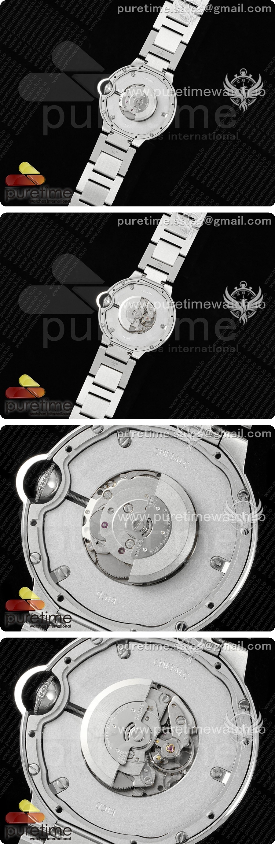 까르띠에 발롱 블루 36mm AF 1:1 베스트 에디션 화이트 다이얼 스테인리스 스틸 브레이슬릿 NH05B 상세이미지 5