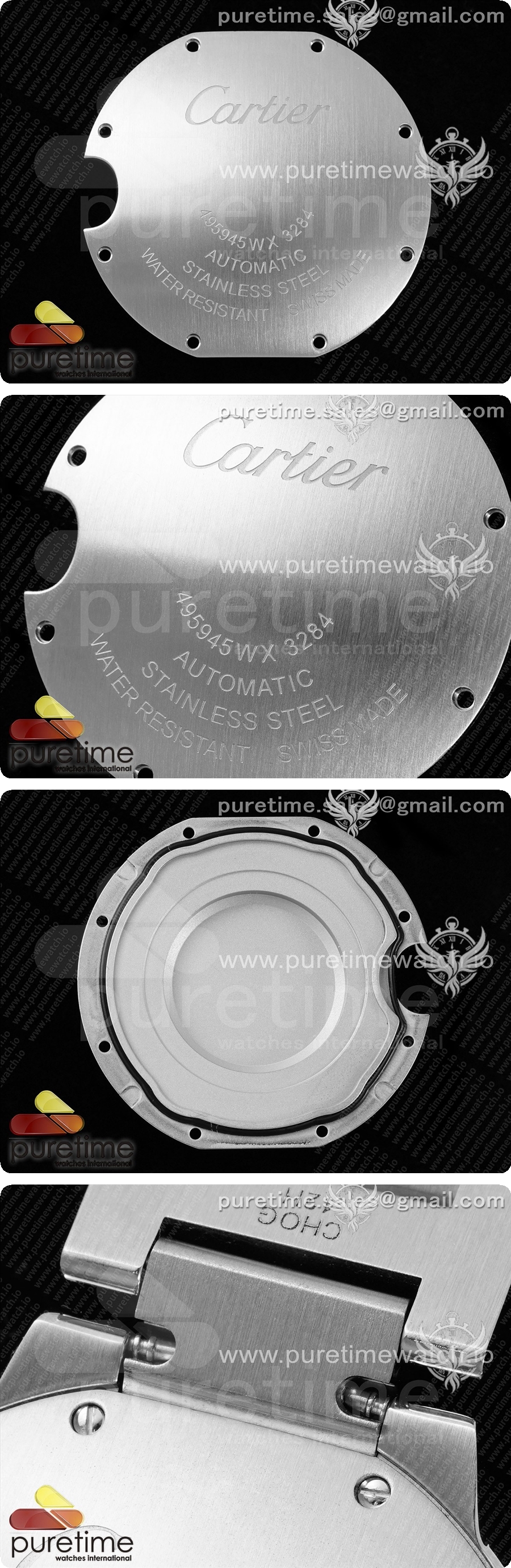 까르띠에 발롱 블루 36mm AF 1:1 베스트 에디션 화이트 다이얼 스테인리스 스틸 브레이슬릿 NH05B 상세이미지 7