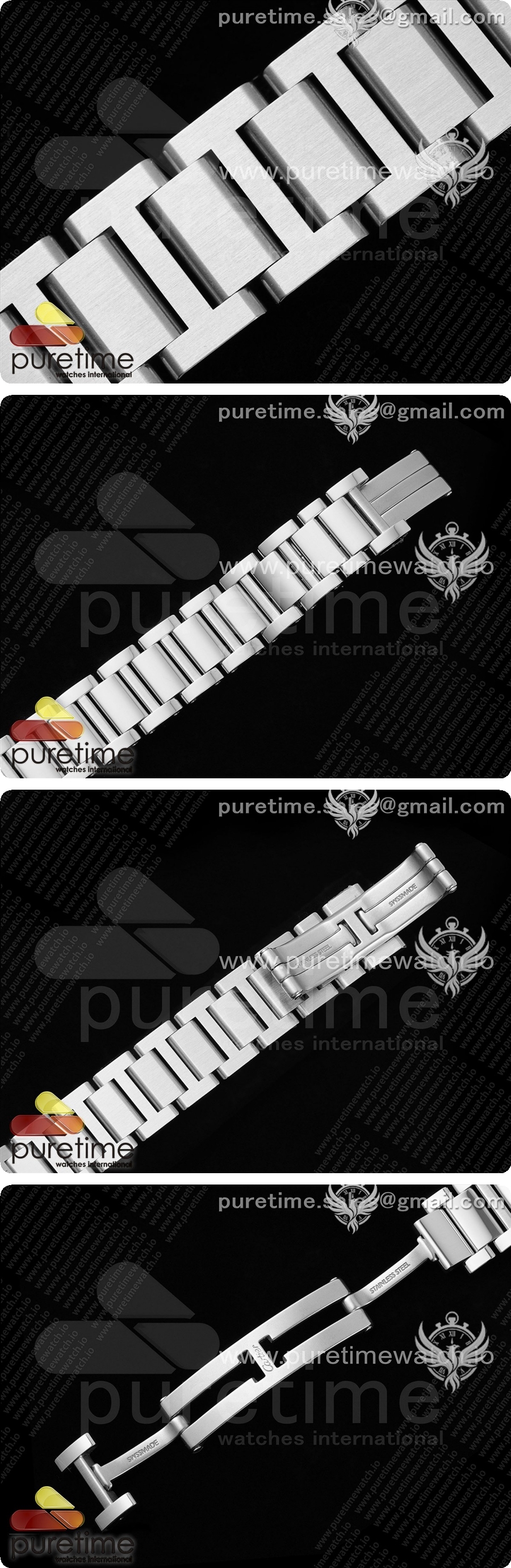 까르띠에 론다 머스트 29mm 스테인리스 스틸 AF 1:1 베스트 에디션 화이트 다이얼, 스테인리스 스틸 브레이슬릿, 론다 쿼츠 시계 상세이미지 7