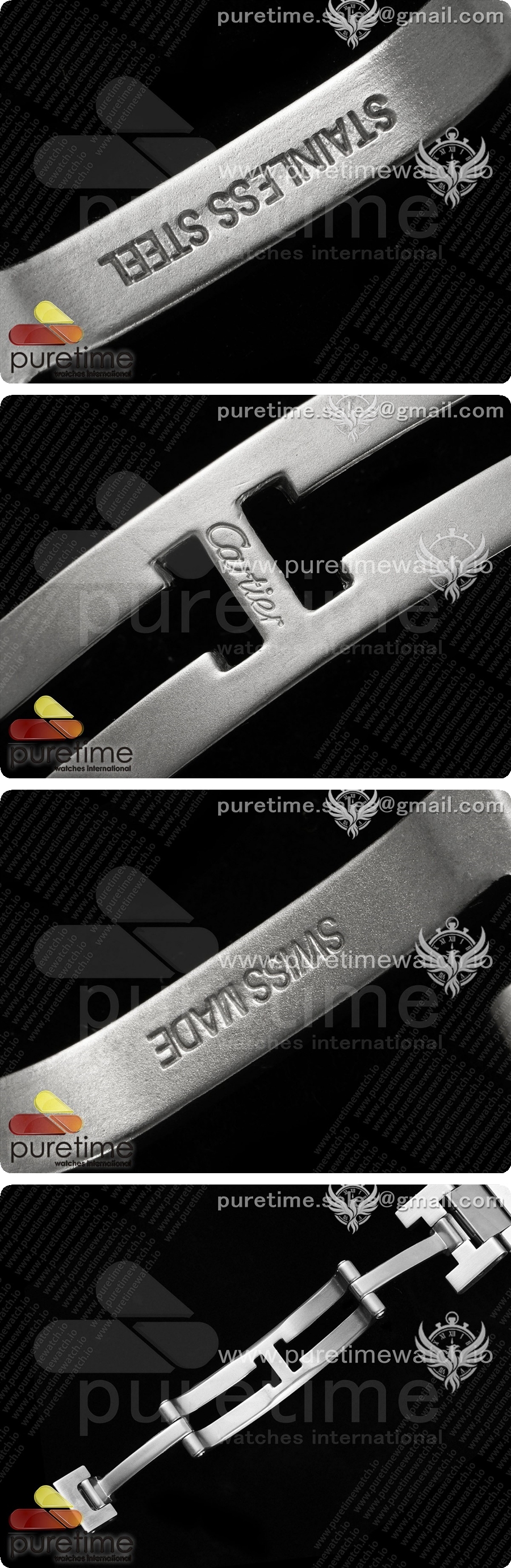 까르띠에 파샤 30mm SS AF 1:1 베스트 에디션 화이트 텍스처 다이얼 SS 브레이슬릿 Jaq 쿼츠 상세이미지 8