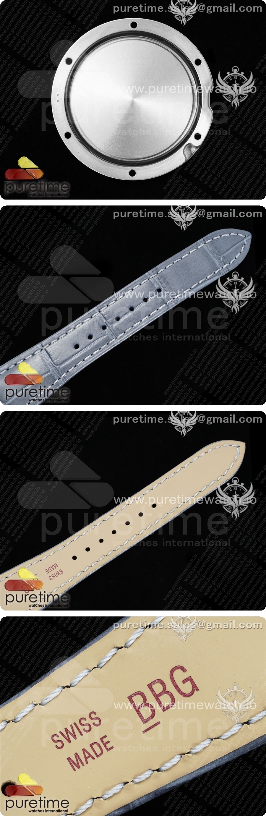 까르띠에 파샤 30mm 실버/로즈골드 AF 1:1 베스트 에디션 화이트 텍스처 다이얼 블루 가죽 스트랩 Jaq 쿼츠 상세이미지 6