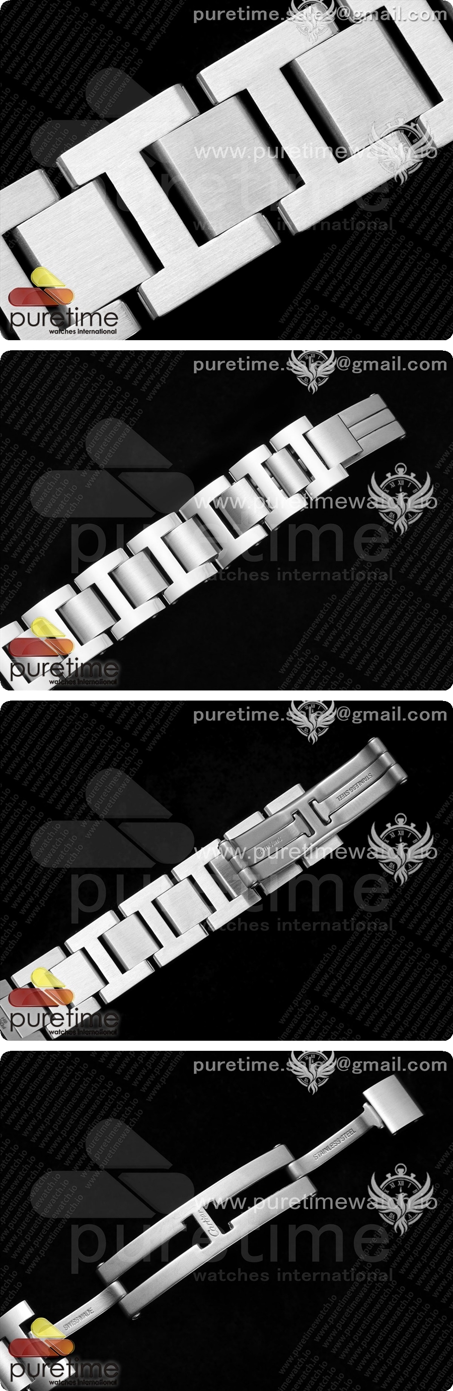까르띠에 발롱블루 33mm 여자 스테인리스 스틸 AF 핑크 다이얼, 세이코 NH05A 상세이미지 8