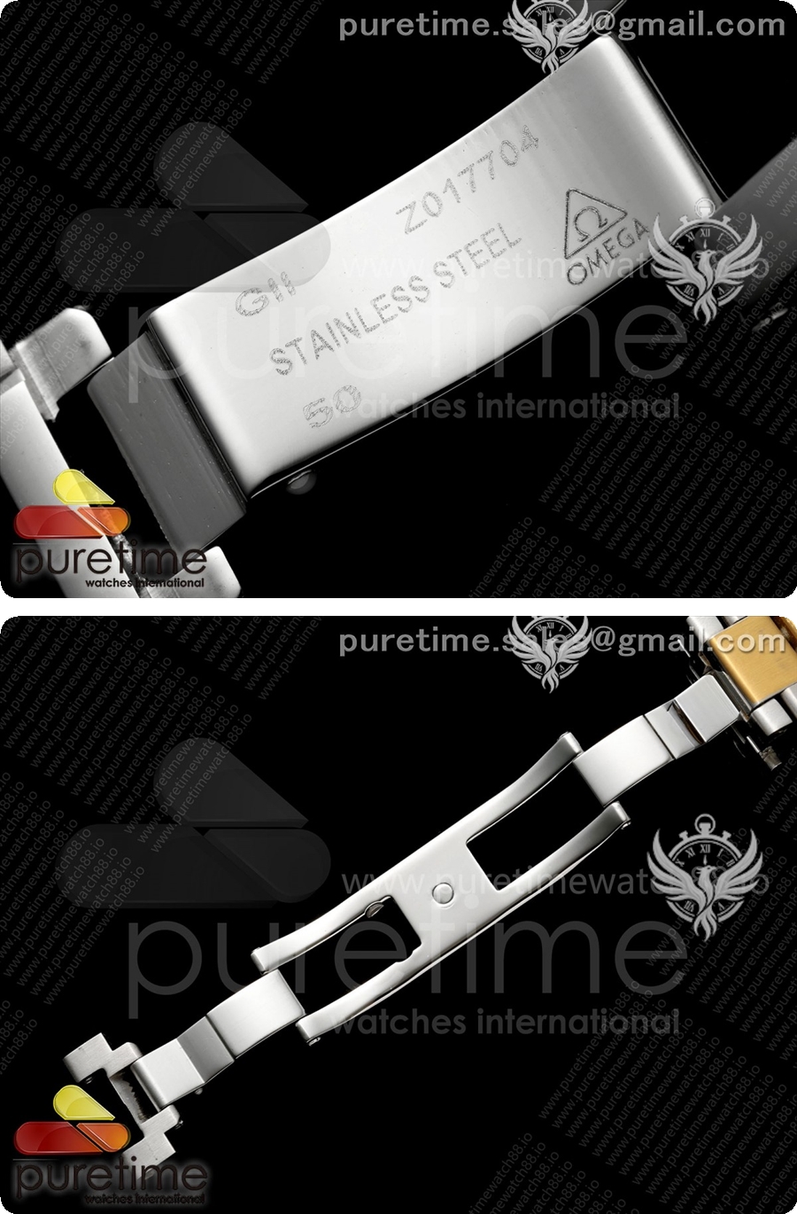 오메가 씨마스터 아쿠아테라 쉐이드 34mm 여자 스테인레스 스틸/옐로우골드 VRSF 옐로우골드 다이얼 상세이미지 11