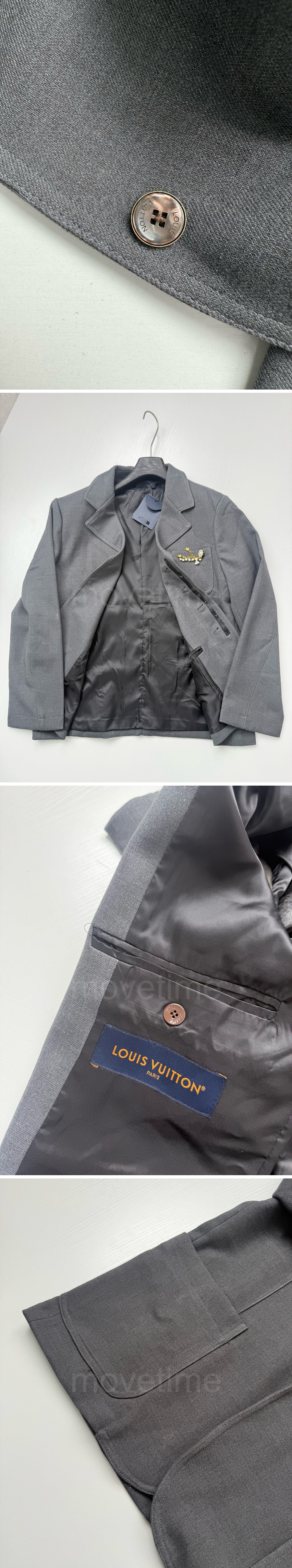 루이비통 진주 장식 울 정장 수트 26SS 상세이미지 5