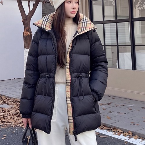 버버리 여성 구스다운 후드 패딩 코트 자켓 26SS