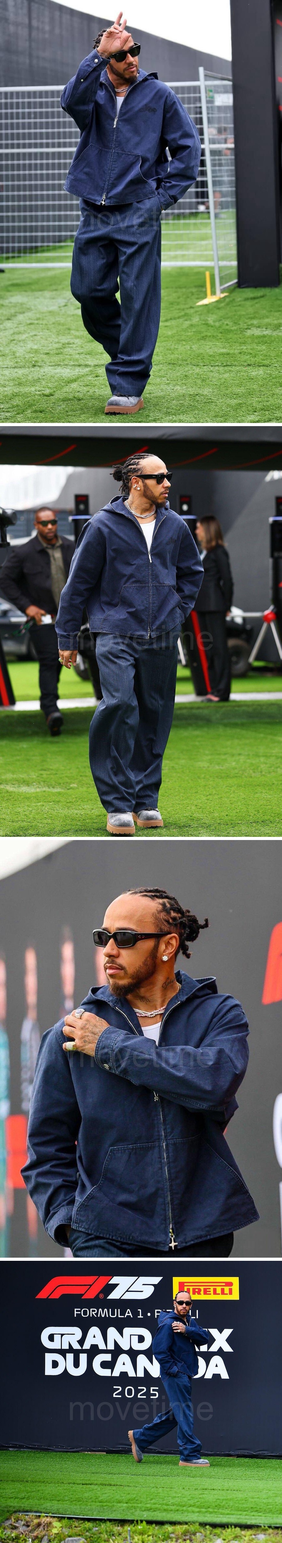 디올 DIOR AND LEWISHAMILTON 데님 후드 집업 자켓 26SS 상세이미지 2