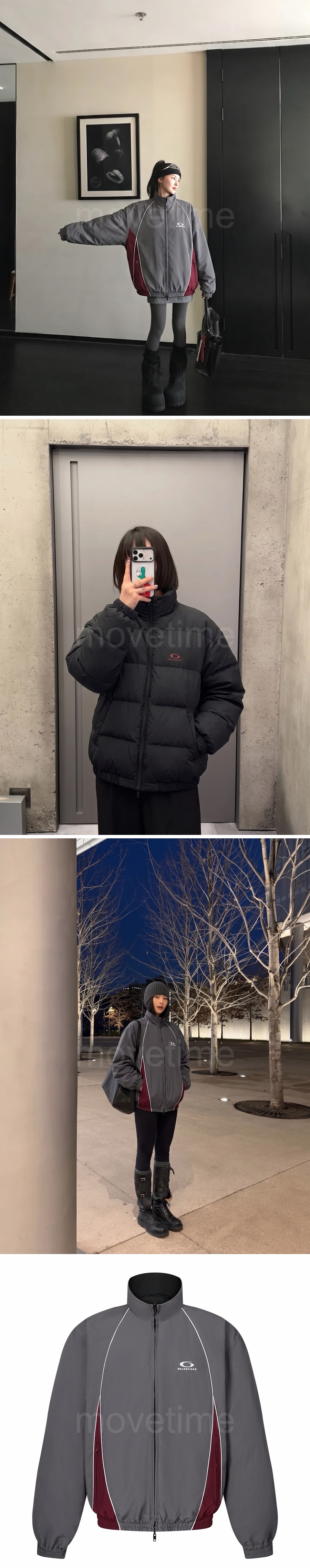 발렌시아가 터틀넥 리버서블 덕다운 양면패딩 레플리카 26SS 상세이미지 3