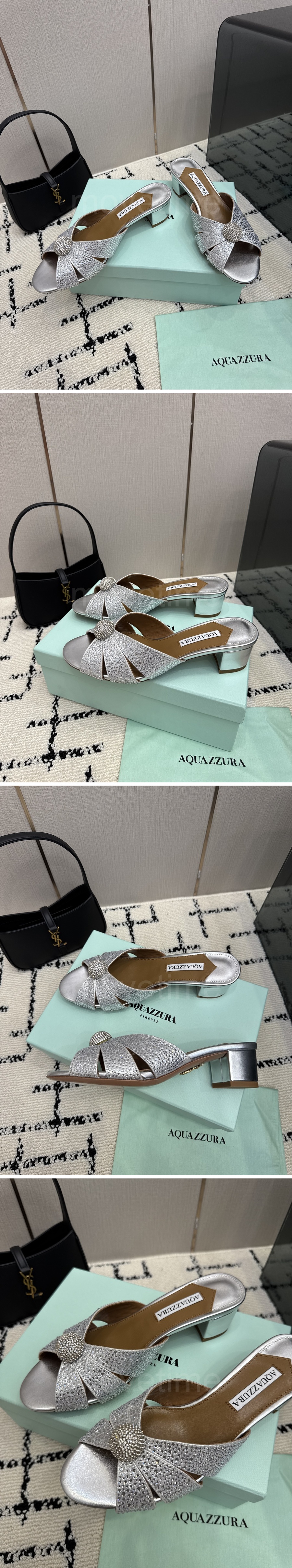 아쿠아주라 Aquazzura 여성 5cm 굽 슬리퍼 26SS 상세이미지 3