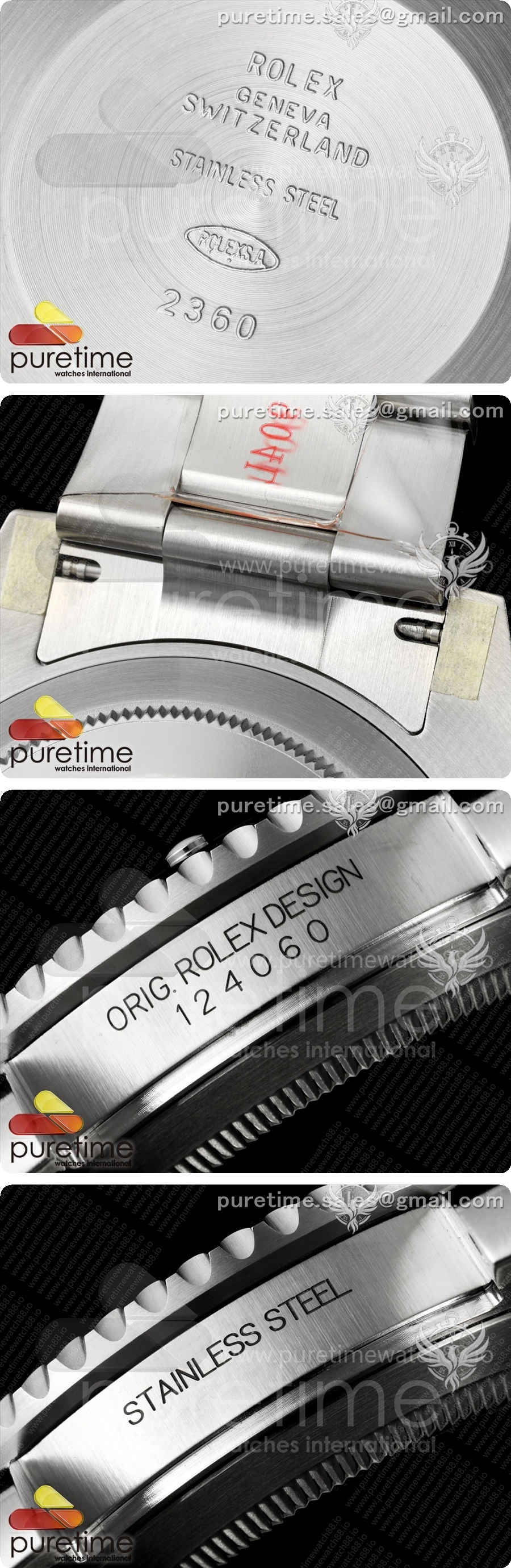 서브마리너 41mm 124060 논데이트 레플리카 904L 스틸 골드 메이커 1:1 JH3230 상세이미지 8