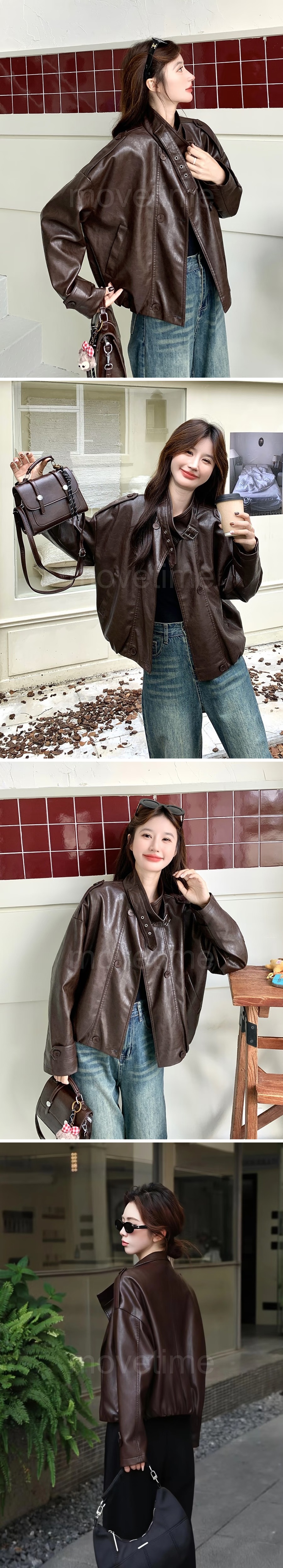 디올 여성 터틀넥 레더 가죽 자켓 26SS 상세이미지 3