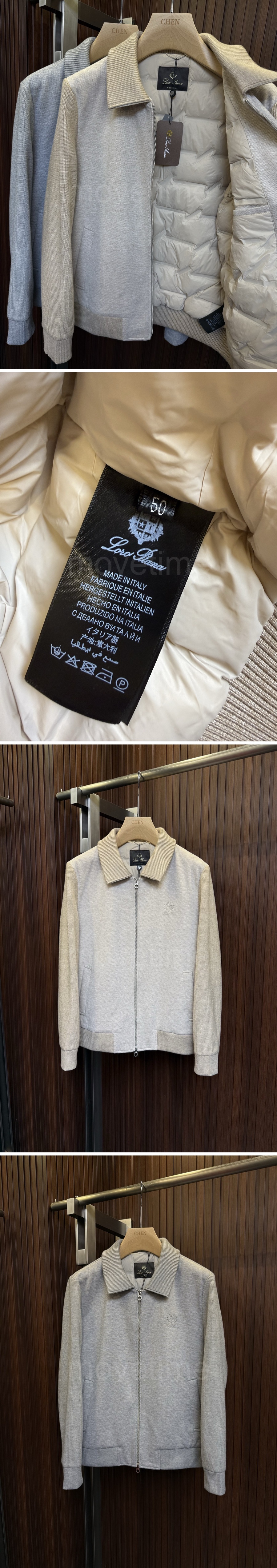 로로피아나 남자 겨울 다운 패딩 카라 봄버 자켓 26SS 상세이미지 3